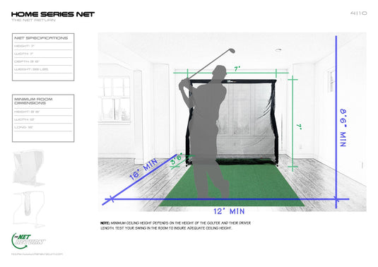 The Net Return Home V2 Golf Practice Net